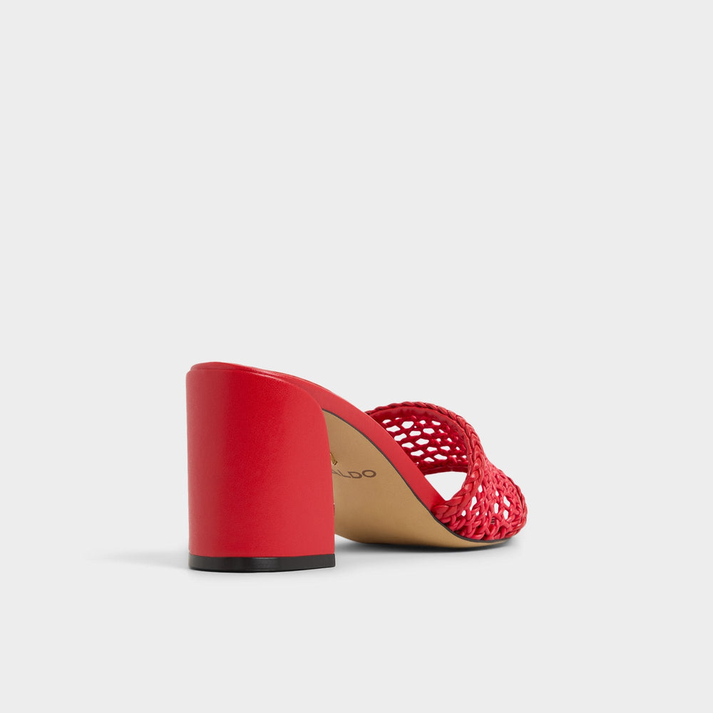 Bright Red Beachdate Bright Red Women's Block heels - Heeled mule, Block heel | Aldo
