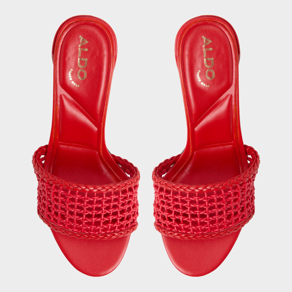 Bright Red Beachdate Bright Red Women's Block heels - Heeled mule, Block heel | Aldo