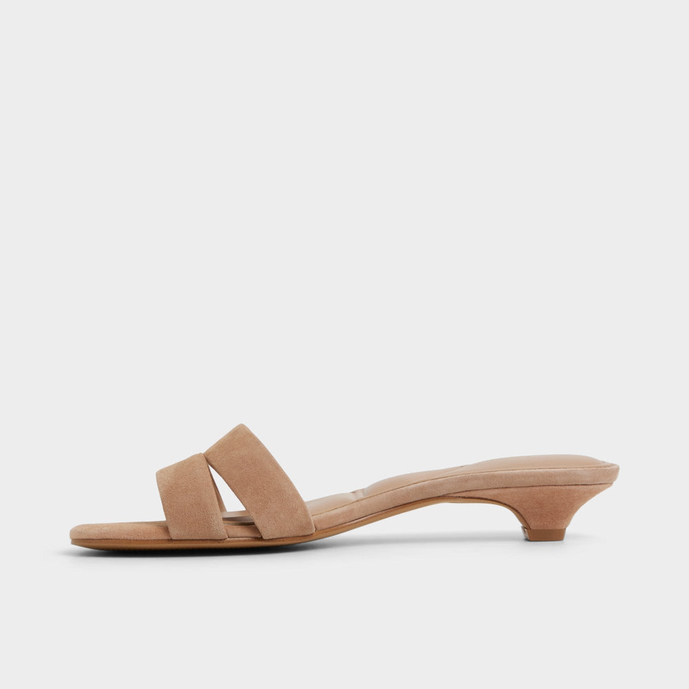Medium Brown Scarletta Medium Brown Women's Heeled mules - Heeled mule, Kitten heel | Aldo