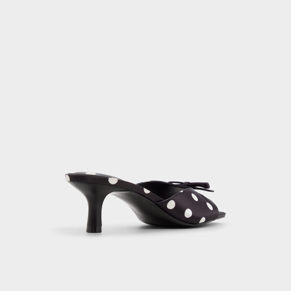 Black/white Belerose in Black White - Heeled mule, Stiletto heel | Aldo