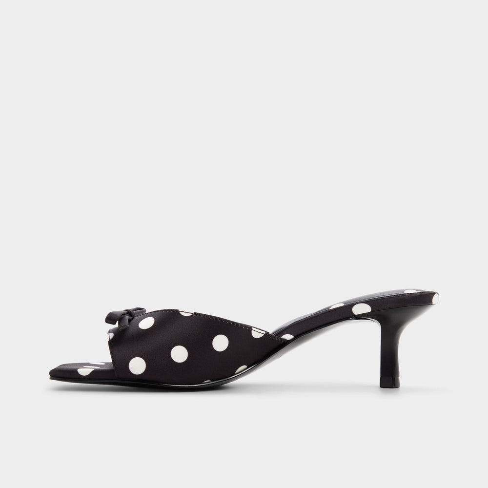 Black/white Belerose in Black White - Heeled mule, Stiletto heel | Aldo