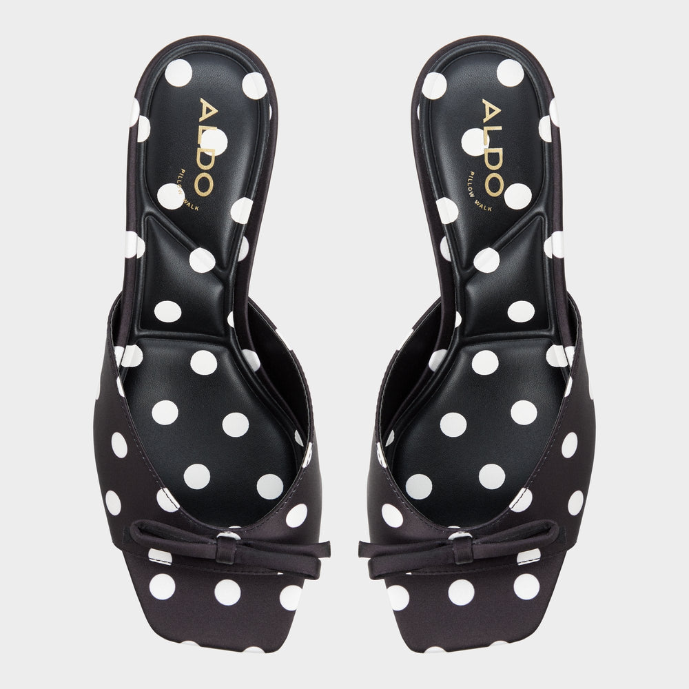Black/white Belerose in Black White - Heeled mule, Stiletto heel | Aldo