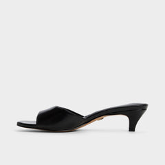 Black Haeden Black Women's Heeled mules - Heeled mule, Kitten heel | Aldo