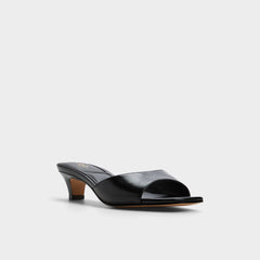 Black Haeden Black Women's Heeled mules - Heeled mule, Kitten heel | Aldo