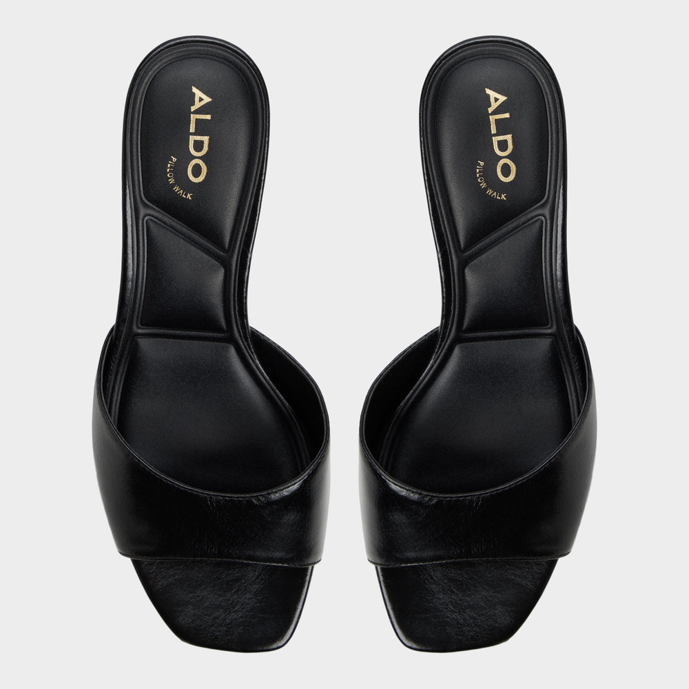 Black Haeden Black Women's Heeled mules - Heeled mule, Kitten heel | Aldo