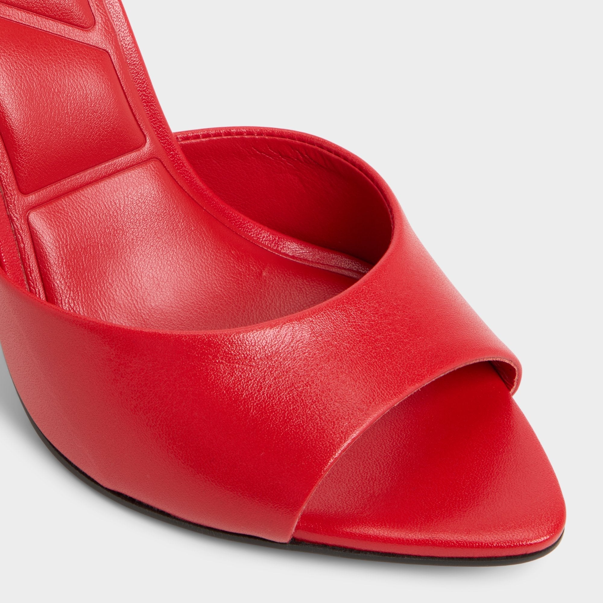 Bright Red Madelan in Bright Red - Heeled mule, Stiletto heel | Aldo