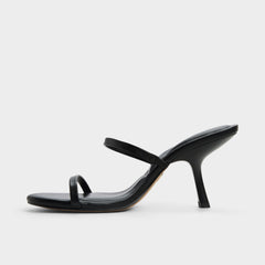 Black Avelinda in Black - Heeled mule | Aldo