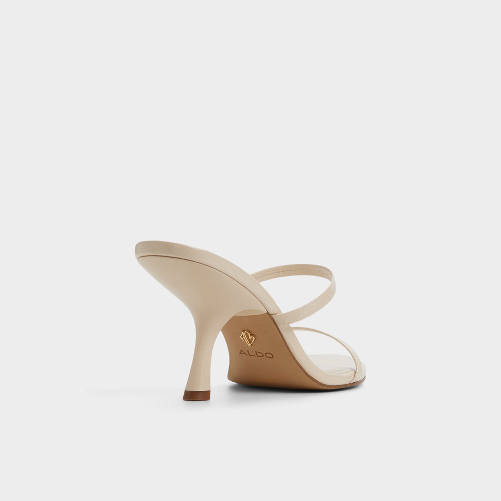 Cream Avelinda in Cream - Heeled mule | Aldo