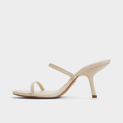 Cream Avelinda in Cream - Heeled mule | Aldo
