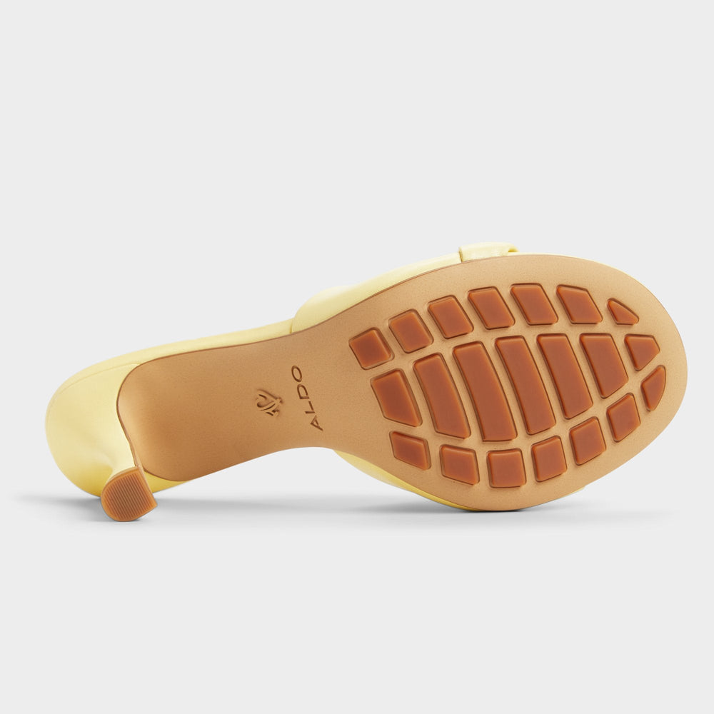 Light Yellow Lyhanna Light Yellow Women's Heeled mules - Heeled mule, Stiletto heel | Aldo