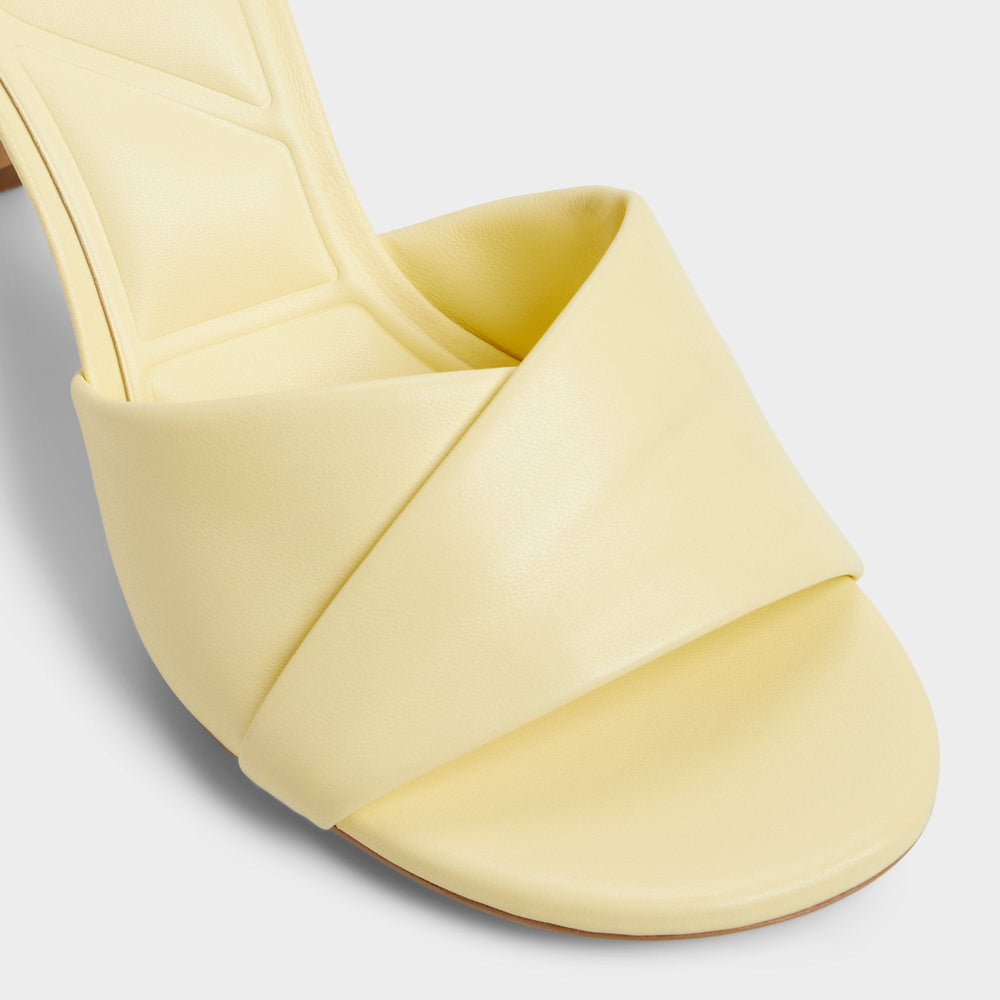 Light Yellow Lyhanna Light Yellow Women's Heeled mules - Heeled mule, Stiletto heel | Aldo