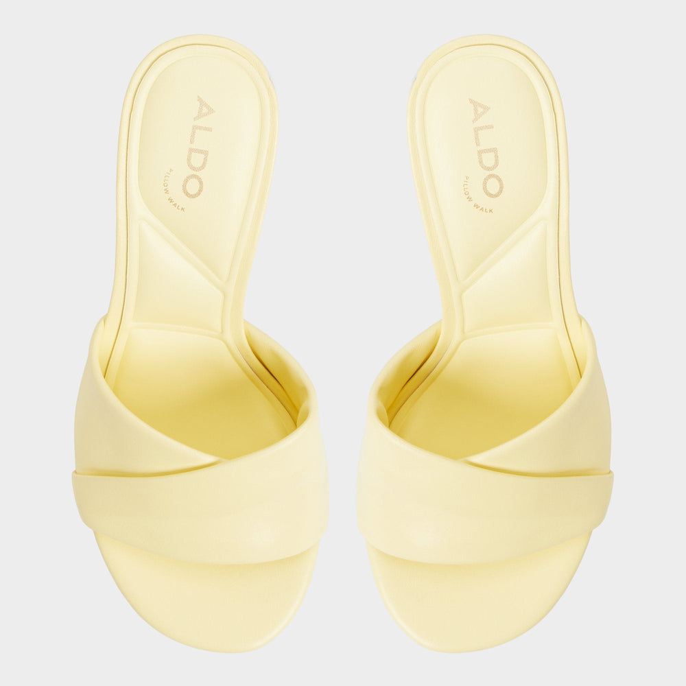 Light Yellow Lyhanna Light Yellow Women's Heeled mules - Heeled mule, Stiletto heel | Aldo