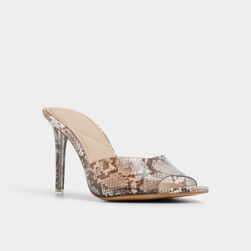 Other Grey Anitabrilden Other Grey Women's Mule slides - Heeled mule, Stiletto heel | Aldo