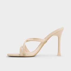Light Beige Velaia Light Beige Women's Heeled mules - Heeled mule, Stiletto heel | Aldo