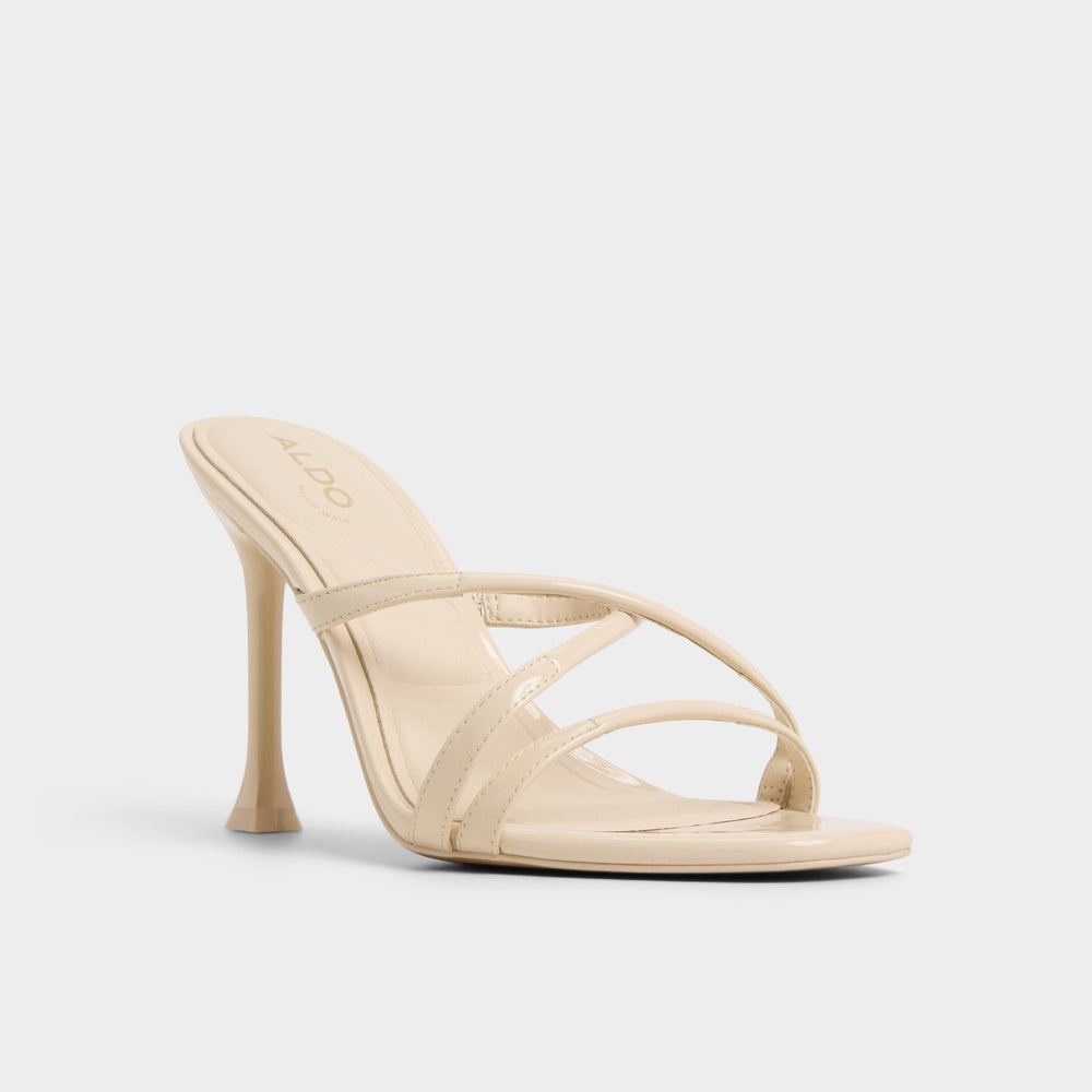 Light Beige Velaia Light Beige Women's Heeled mules - Heeled mule, Stiletto heel | Aldo