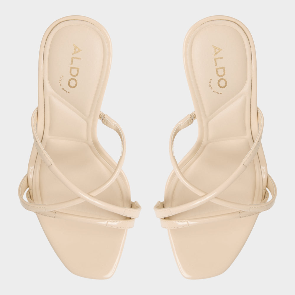 Light Beige Velaia Light Beige Women's Heeled mules - Heeled mule, Stiletto heel | Aldo