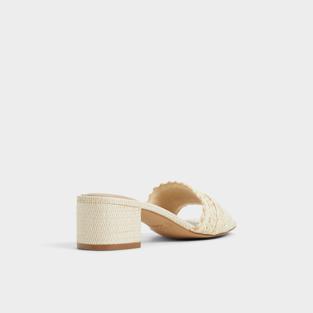 Natural Claudina Natural Women's Block heels - Heeled mule, Block heel | Aldo