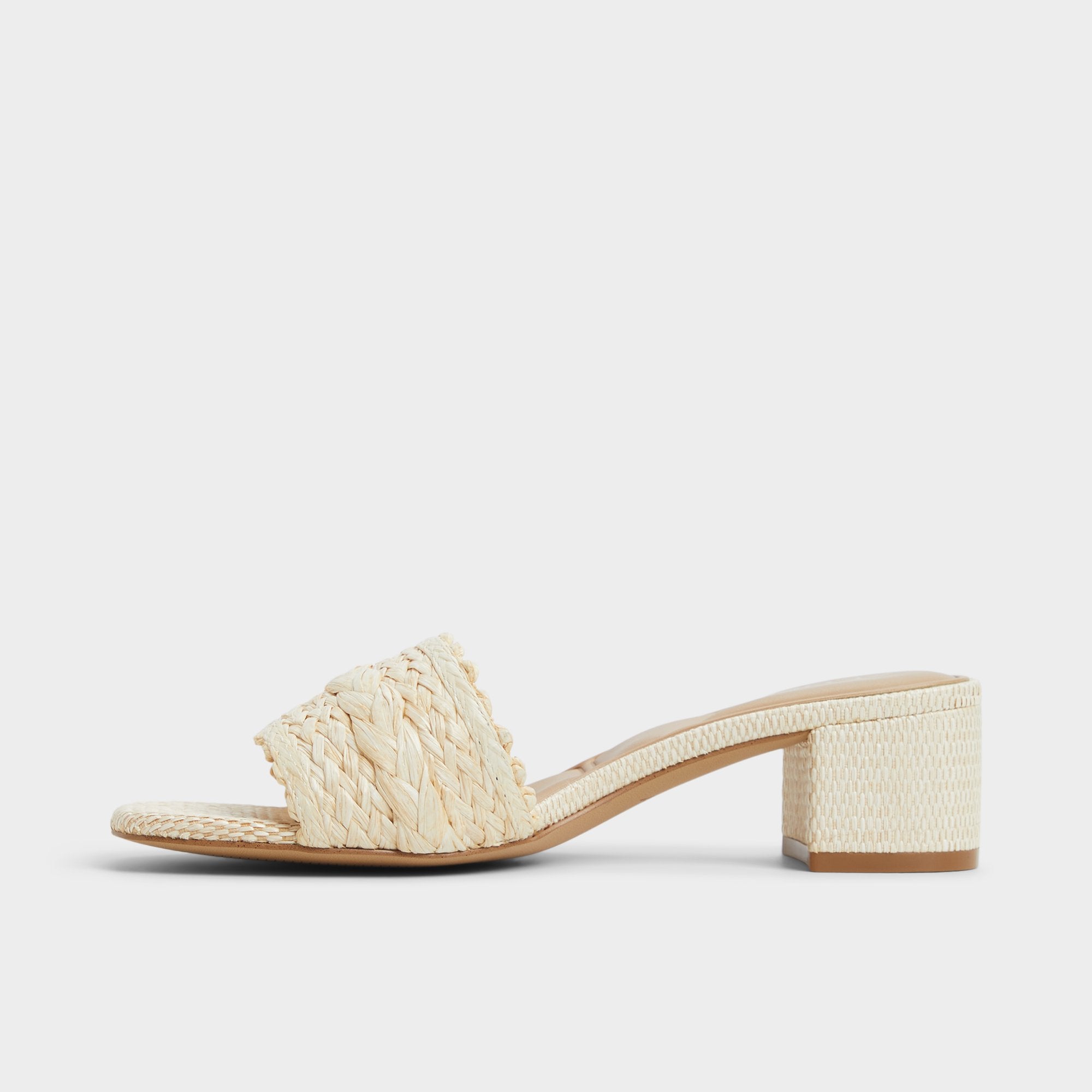 Natural Claudina Natural Women's Block heels - Heeled mule, Block heel | Aldo