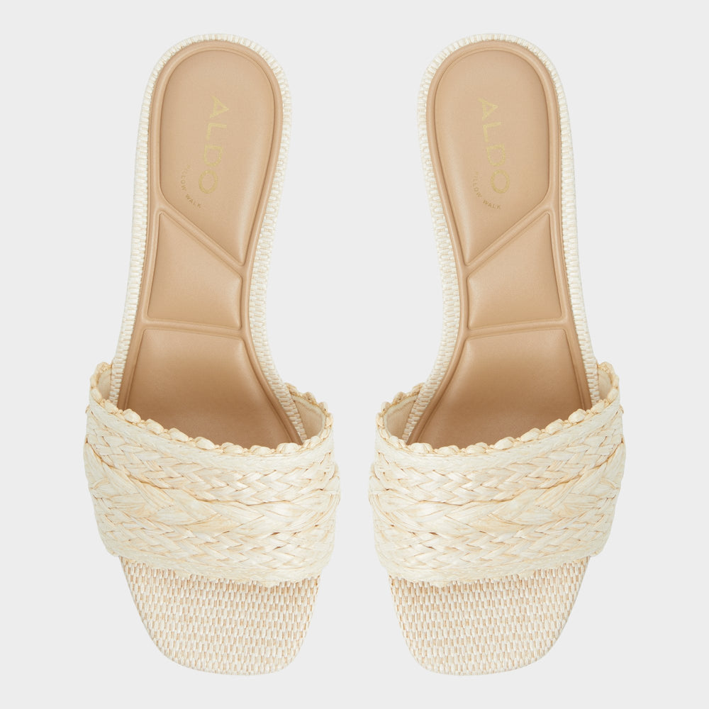 Natural Claudina Natural Women's Block heels - Heeled mule, Block heel | Aldo