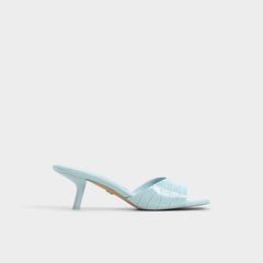 Pastel Blue Enchanting Pastel Blue Women's Heeled mules - Heeled mule, Kitten heel | Aldo