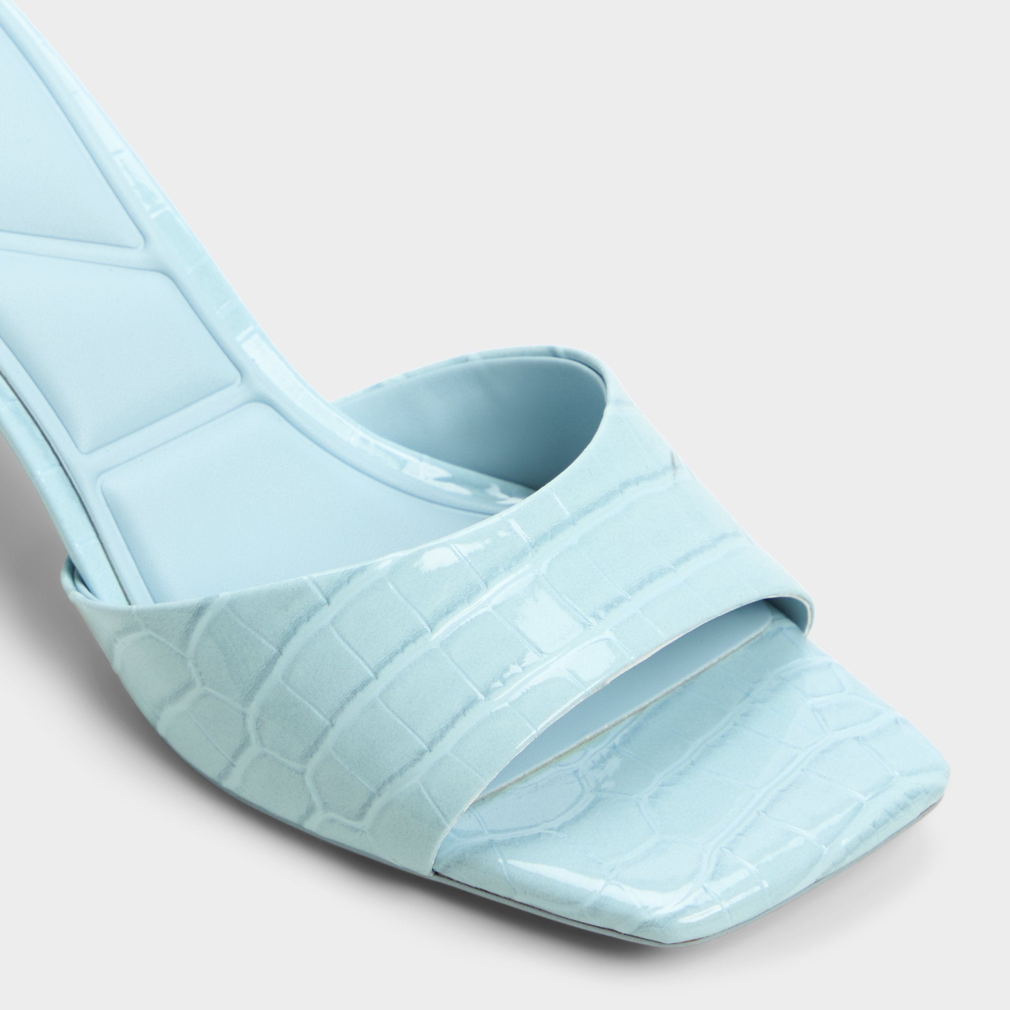 Pastel Blue Enchanting Pastel Blue Women's Heeled mules - Heeled mule, Kitten heel | Aldo