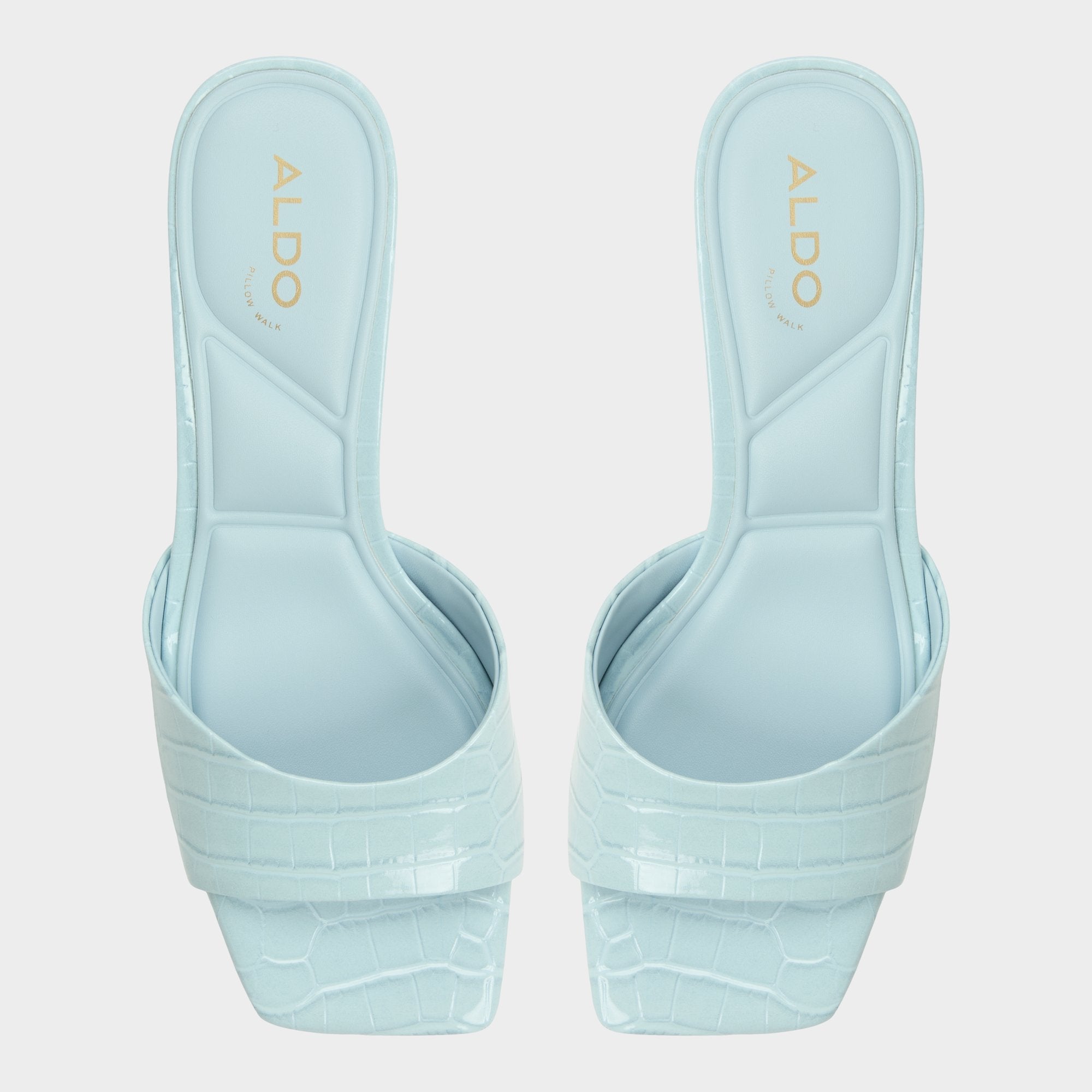 Pastel Blue Enchanting Pastel Blue Women's Heeled mules - Heeled mule, Kitten heel | Aldo