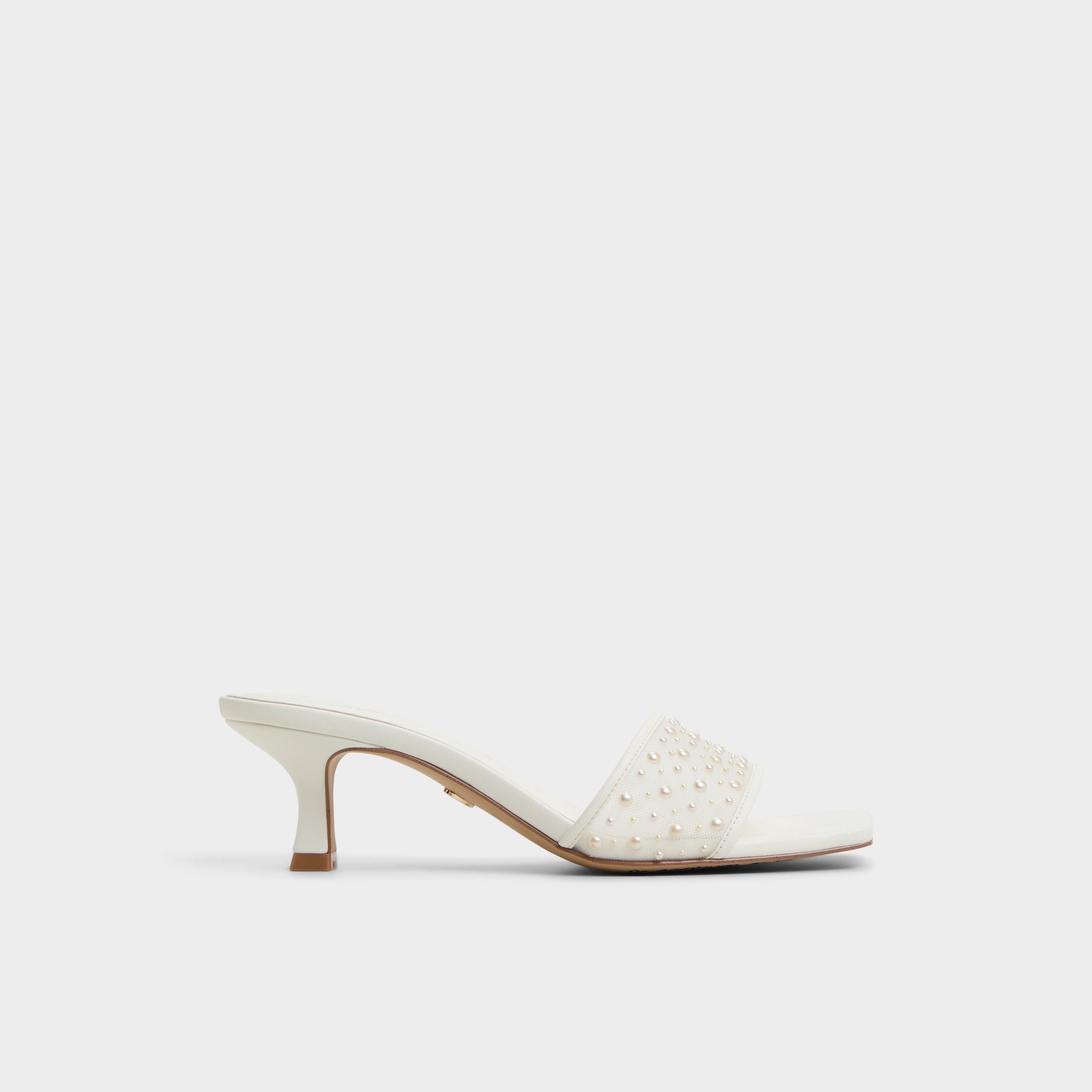 White Pearlia White Women's Heeled mules - Heeled mule | Aldo