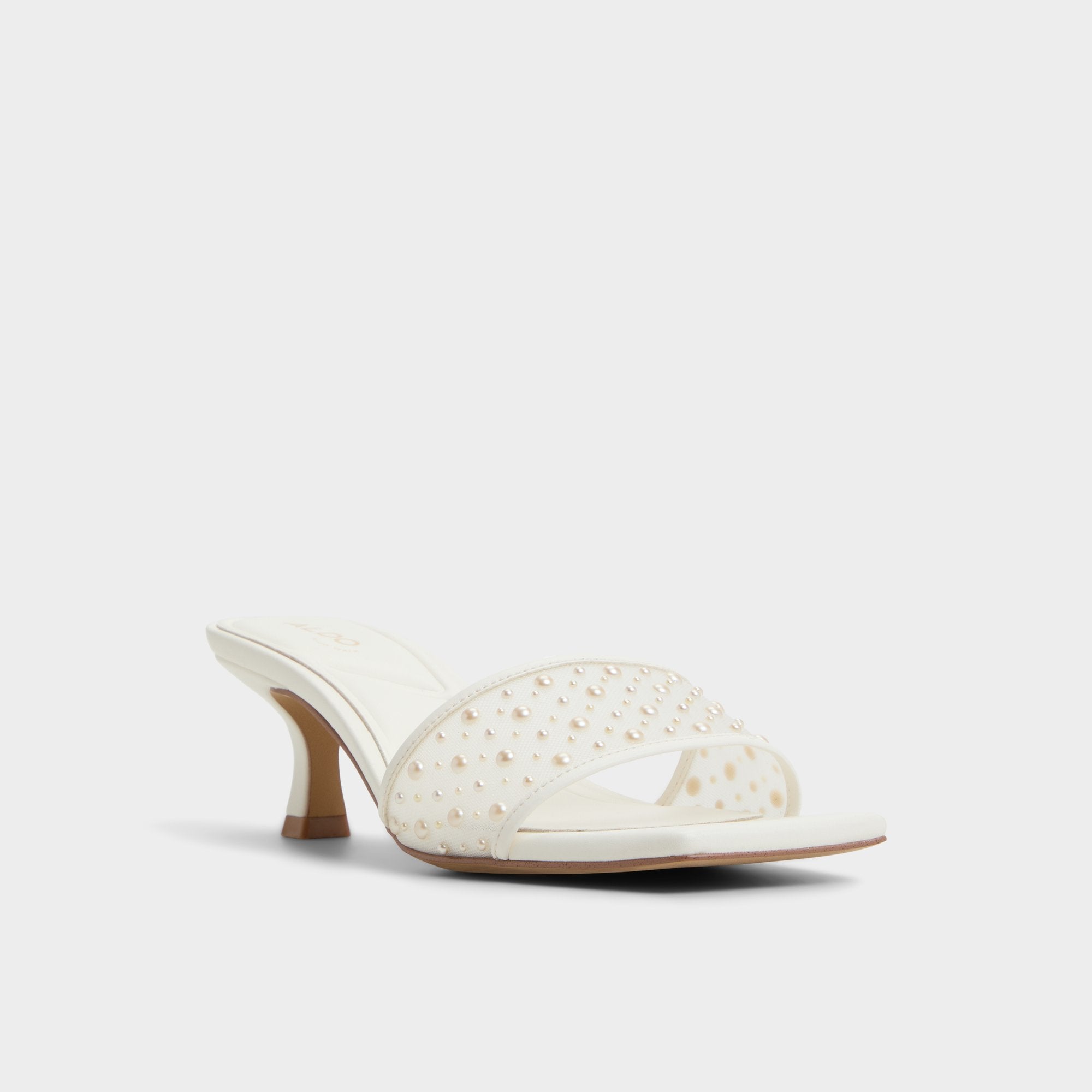 White Pearlia White Women's Heeled mules - Heeled mule | Aldo