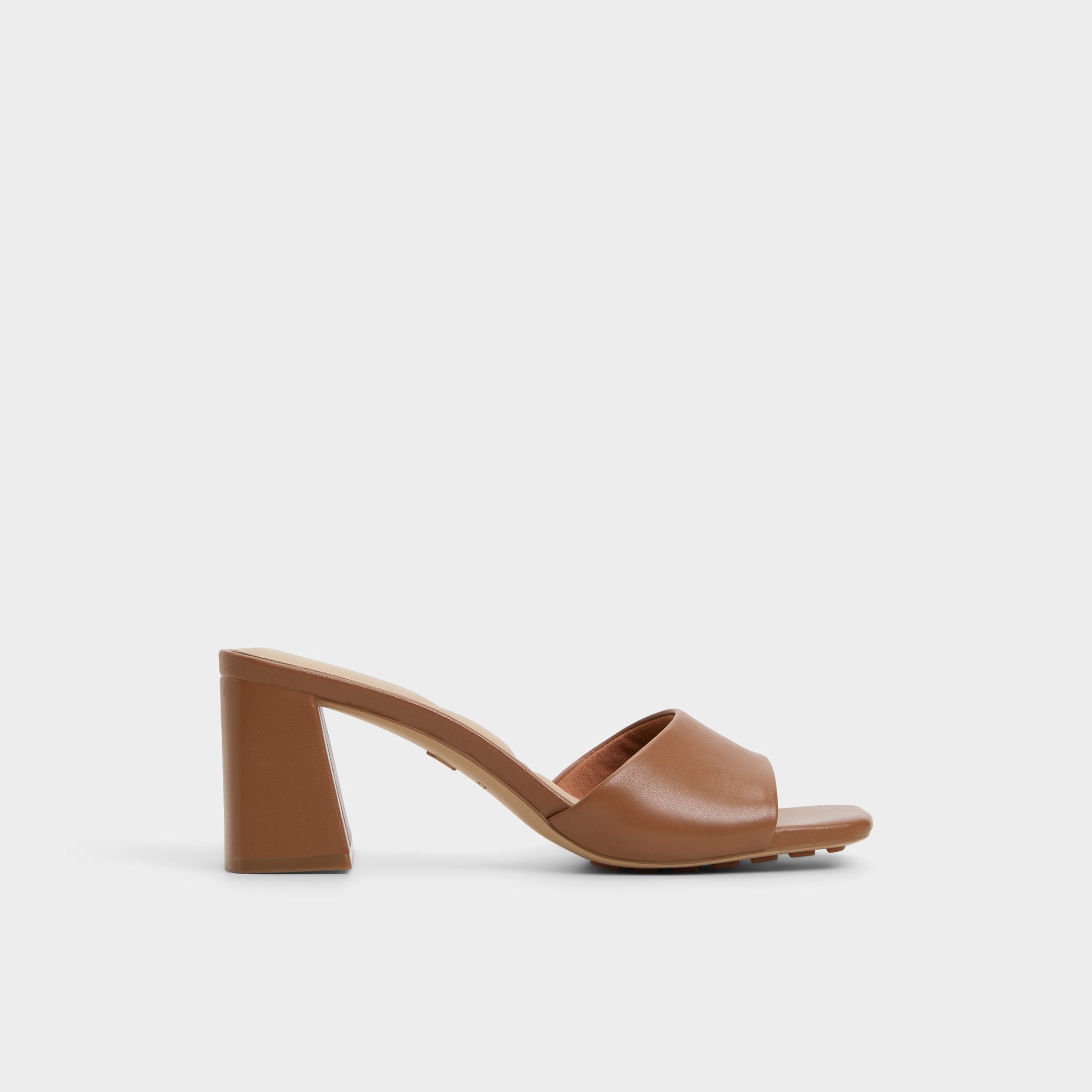 Tan Tisha Tan Women's Heeled mules - Heeled mule, Block heel | Aldo