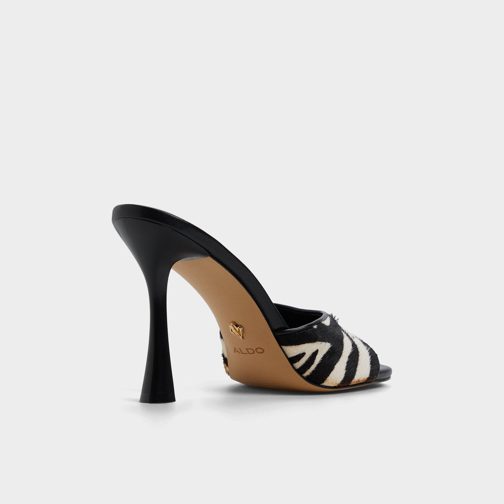 White/Black Evadalia White/Black Women's Heeled mules - Heeled mule | Aldo