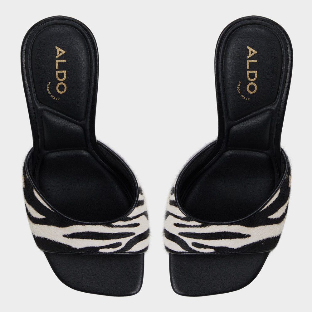 White/Black Evadalia White/Black Women's Heeled mules - Heeled mule | Aldo