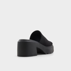 Black Harrietta Black Women's Wedges - Heeled mule, Block heel | Aldo