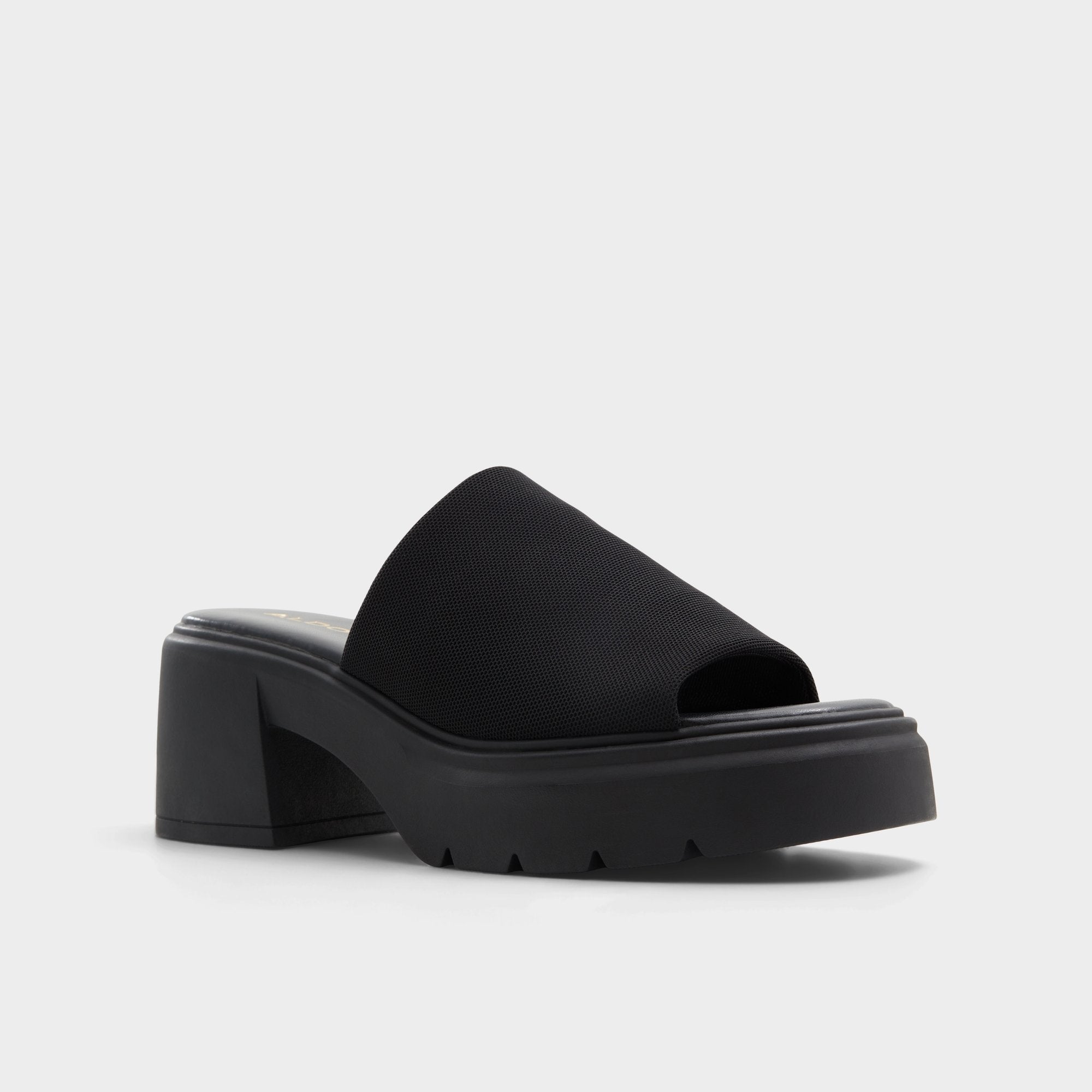 Black Harrietta Black Women's Wedges - Heeled mule, Block heel | Aldo