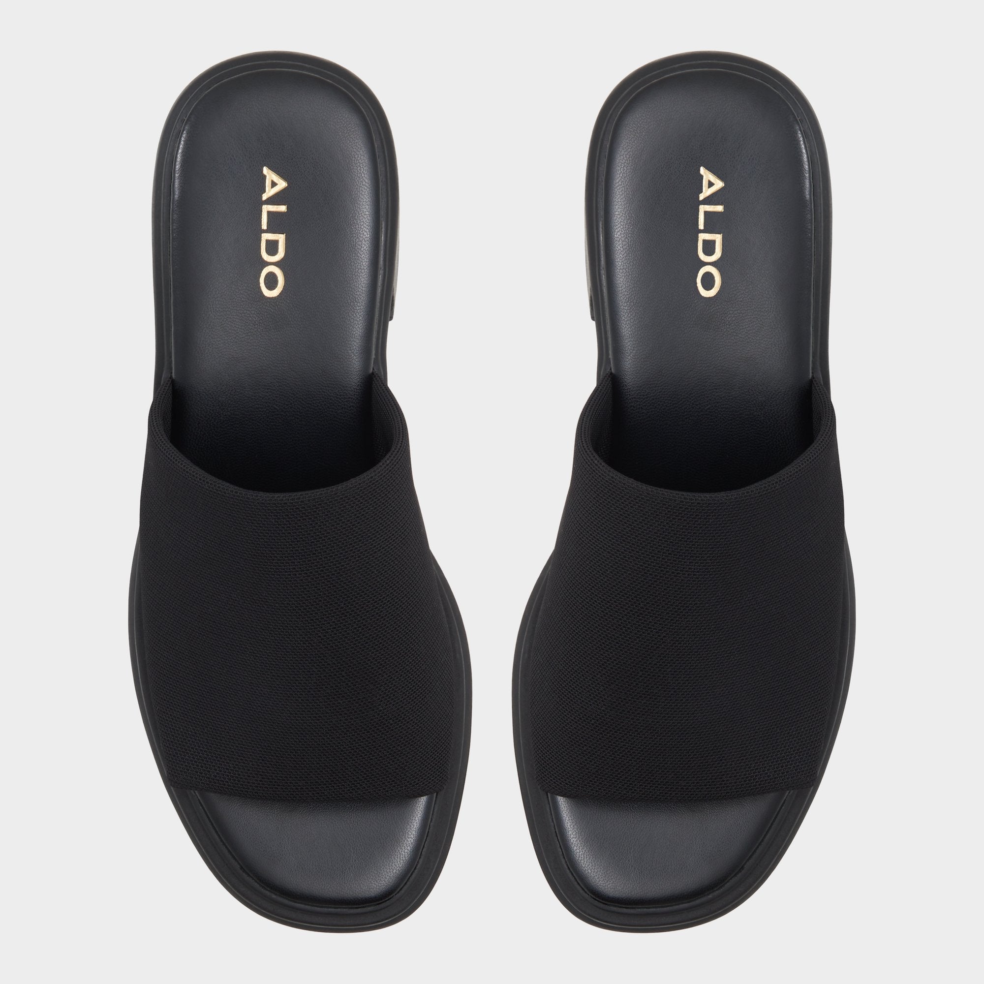 Black Harrietta Black Women's Wedges - Heeled mule, Block heel | Aldo