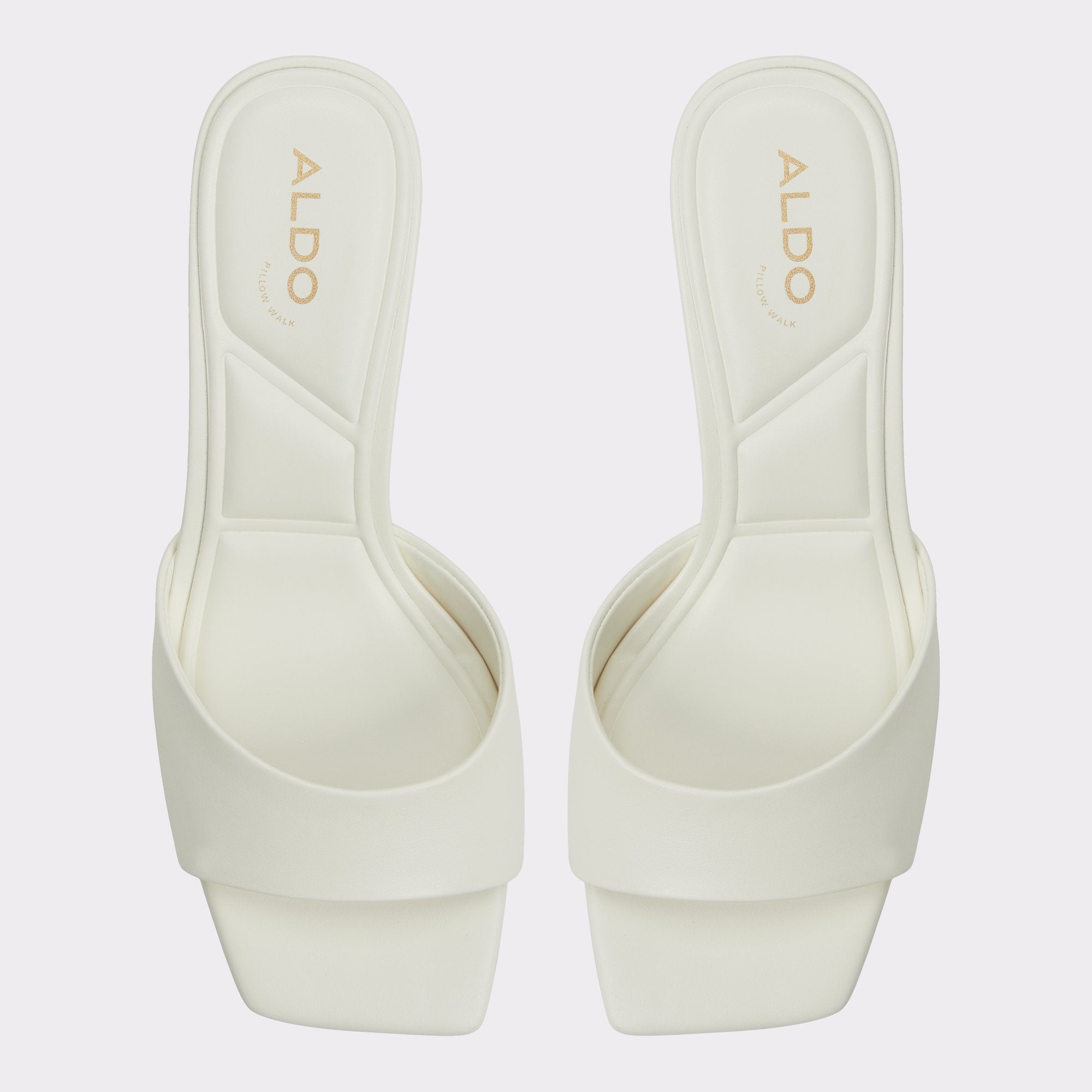 White Enchanting White Women's Heeled mules - Heeled mule, Kitten heel | Aldo