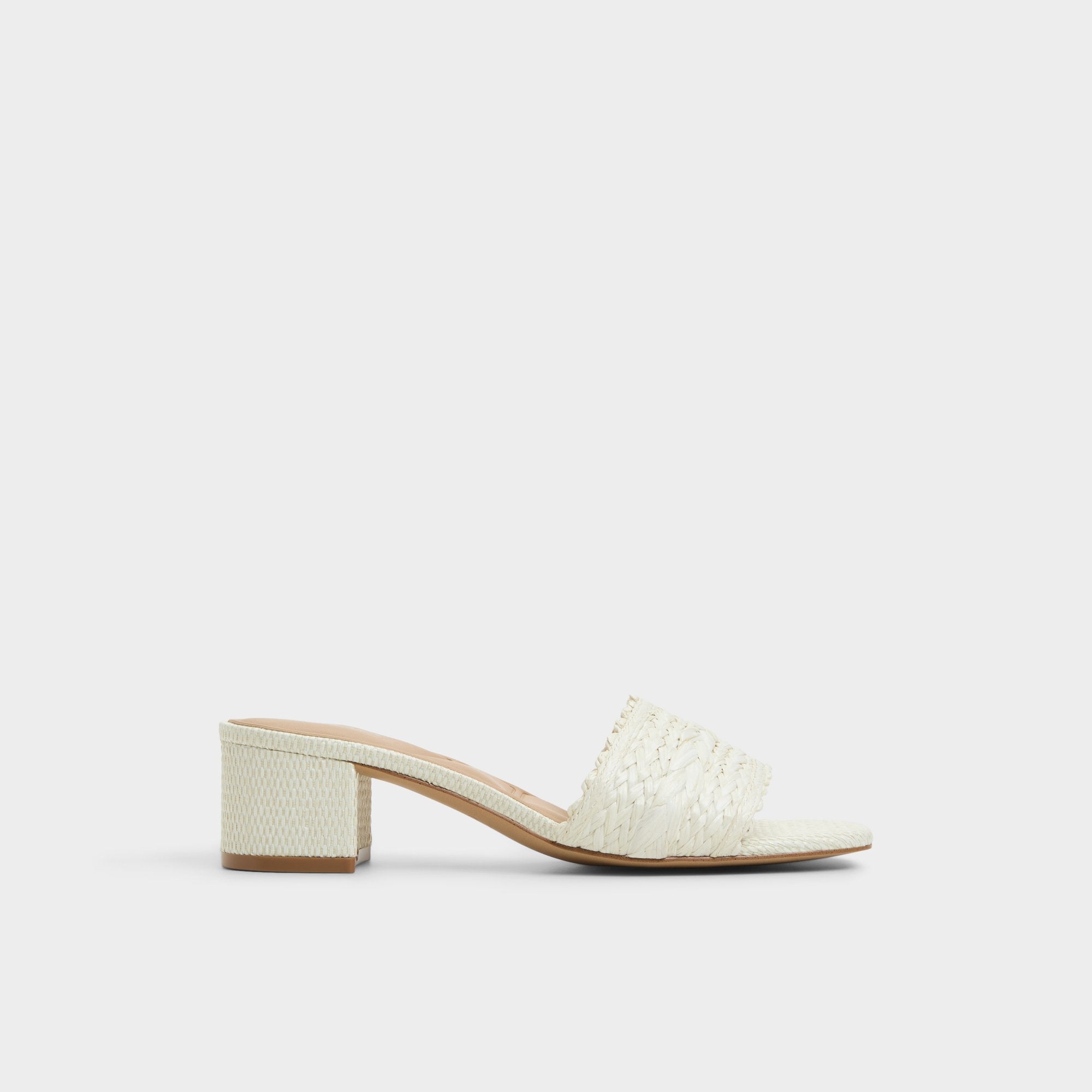 White/bone Claudina White/Bone Women's Block heels - Heeled mule, Block heel | Aldo