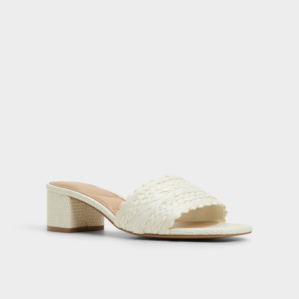 White/bone Claudina White/Bone Women's Block heels - Heeled mule, Block heel | Aldo