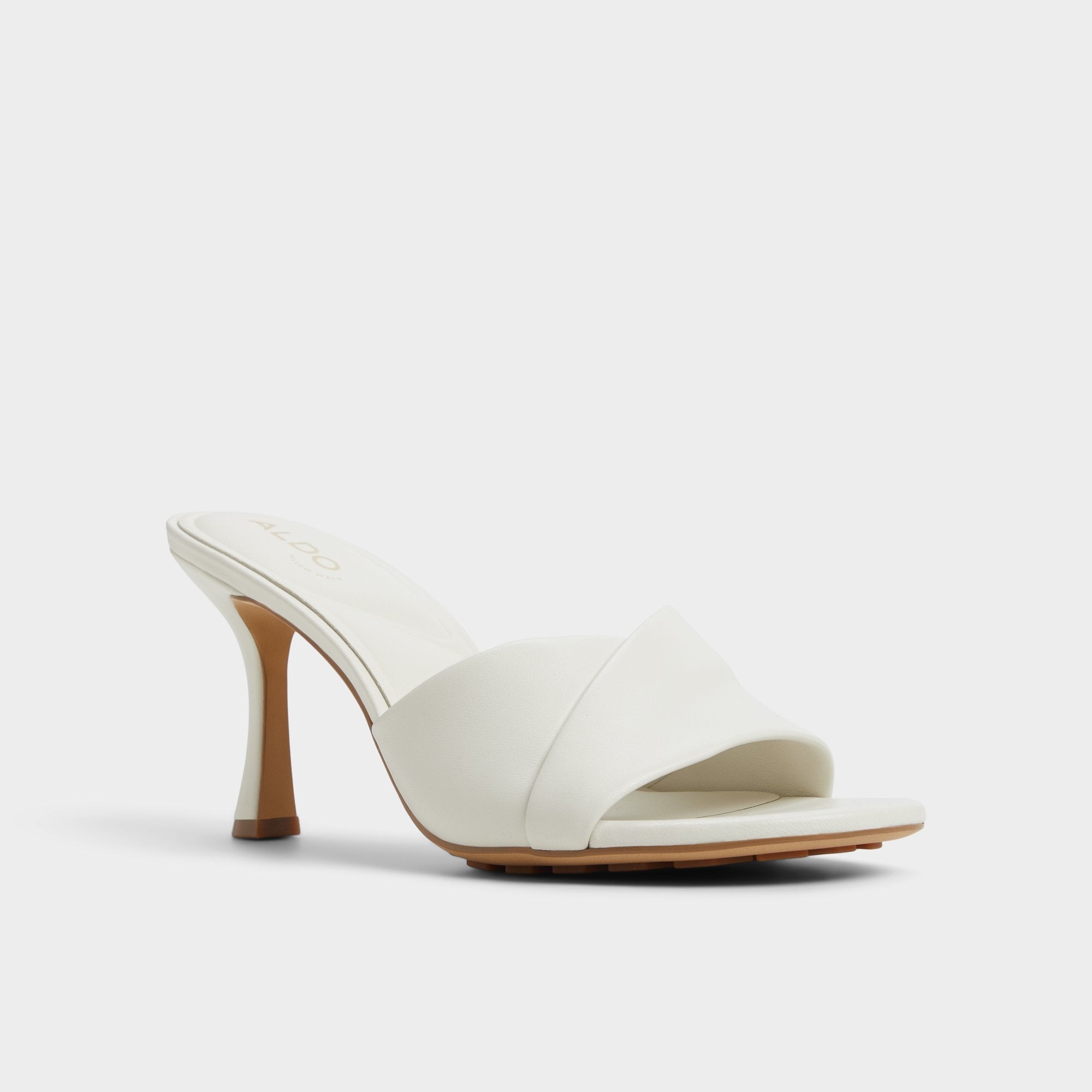 White/Bone Lyhanna White/Bone Women's Heeled mules - Heeled mule, Stiletto heel | Aldo