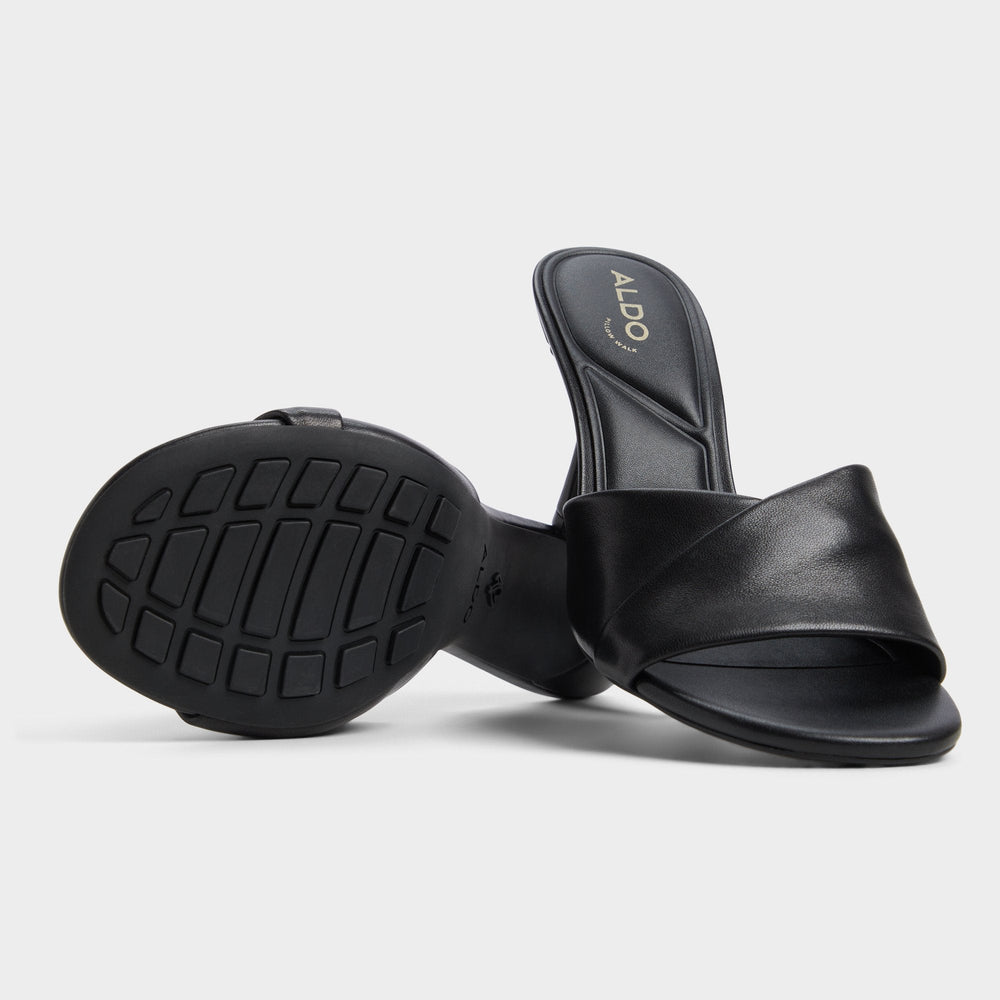 Black Lyhanna Black Women's Heeled mules - Heeled mule, Stiletto heel | Aldo