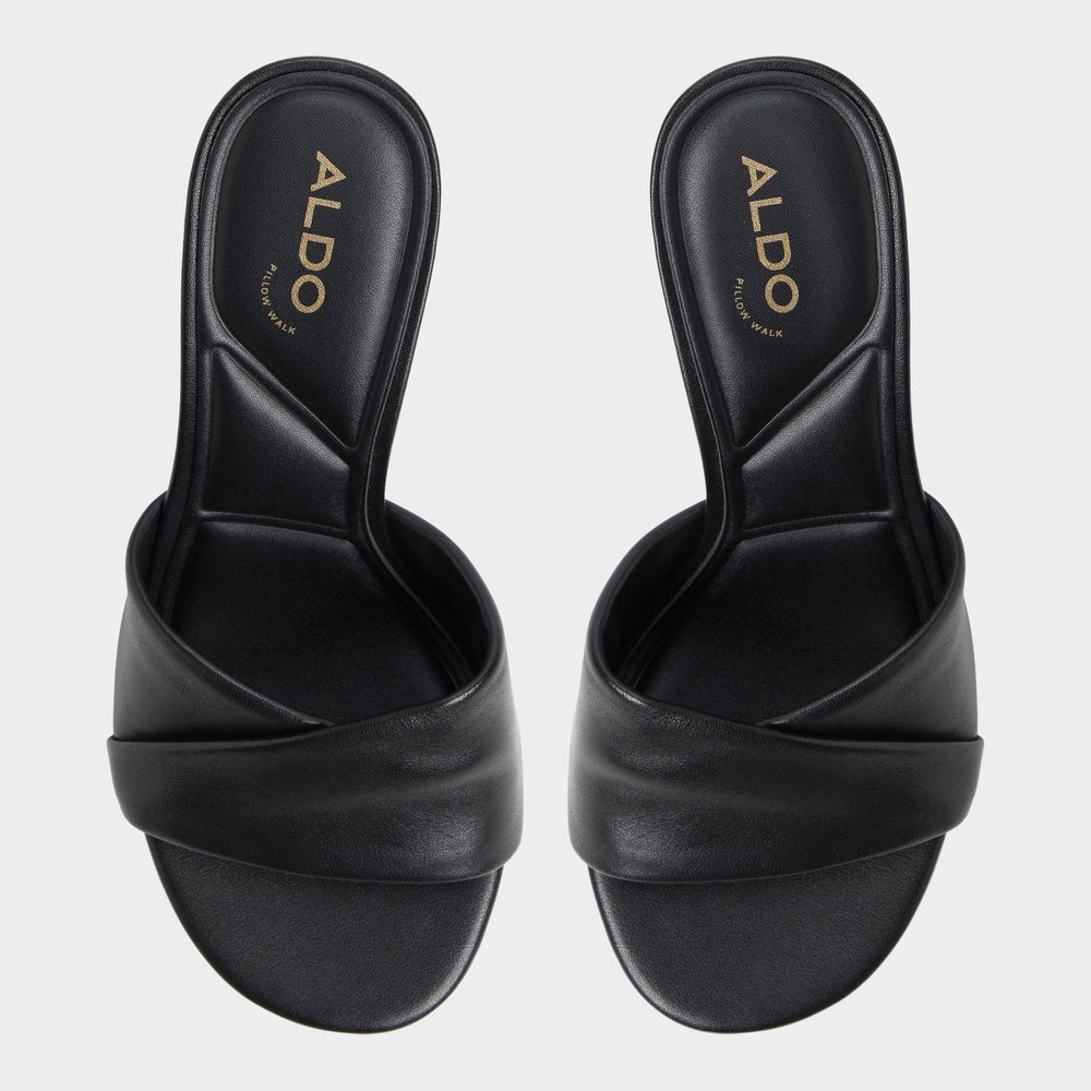 Black Lyhanna Black Women's Heeled mules - Heeled mule, Stiletto heel | Aldo