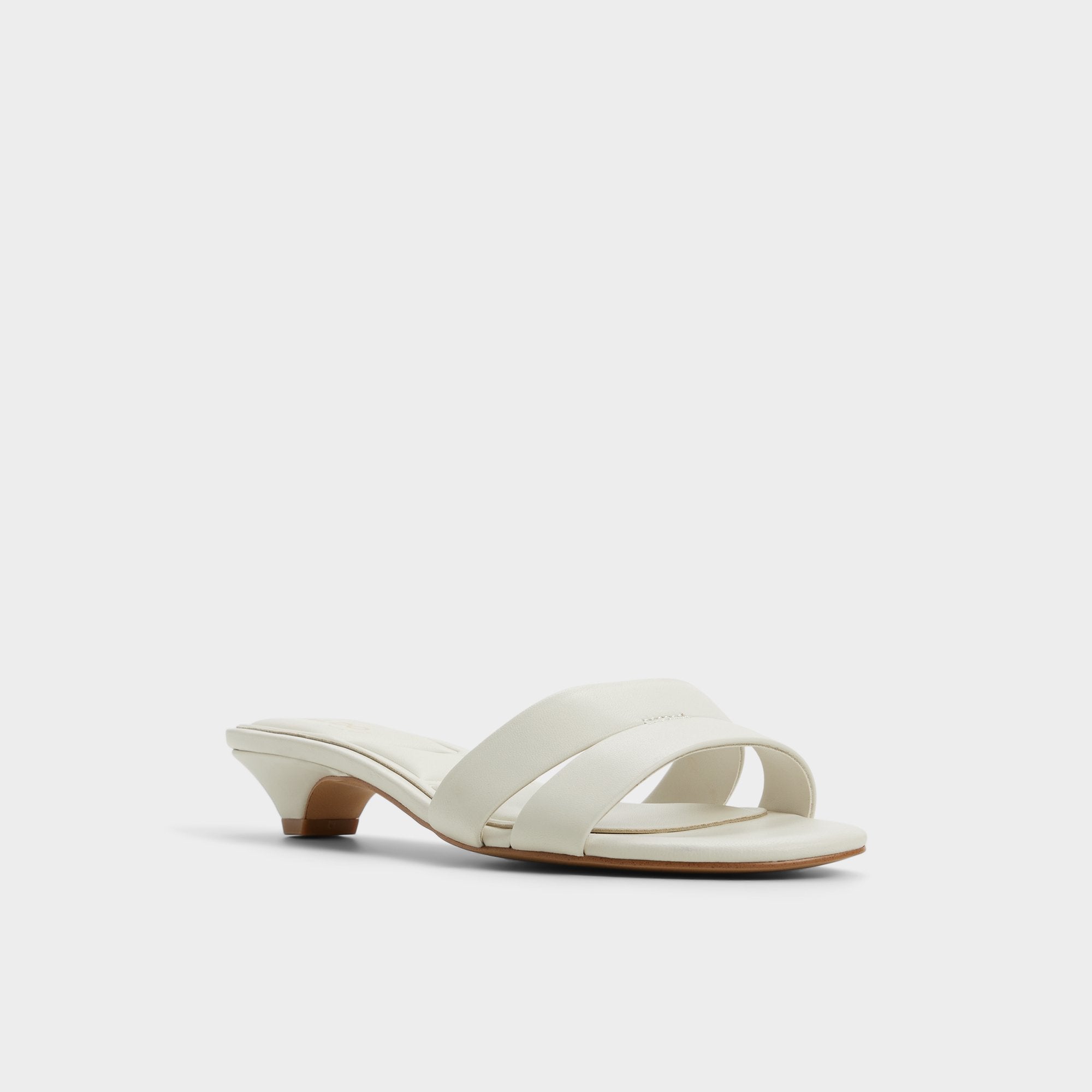 White/Bone Scarletta White/Bone Women's Mule slides - Heeled mule, Kitten heel | Aldo