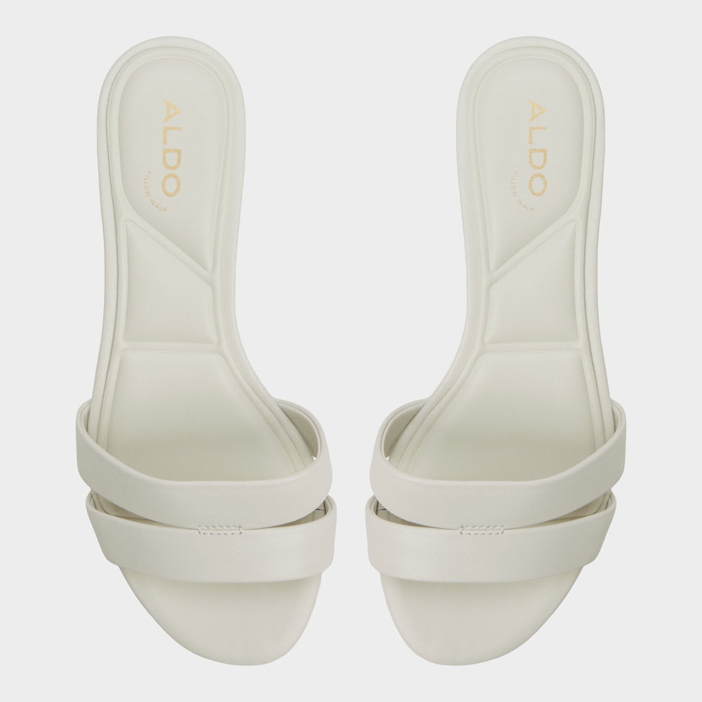 White/Bone Scarletta White/Bone Women's Mule slides - Heeled mule, Kitten heel | Aldo