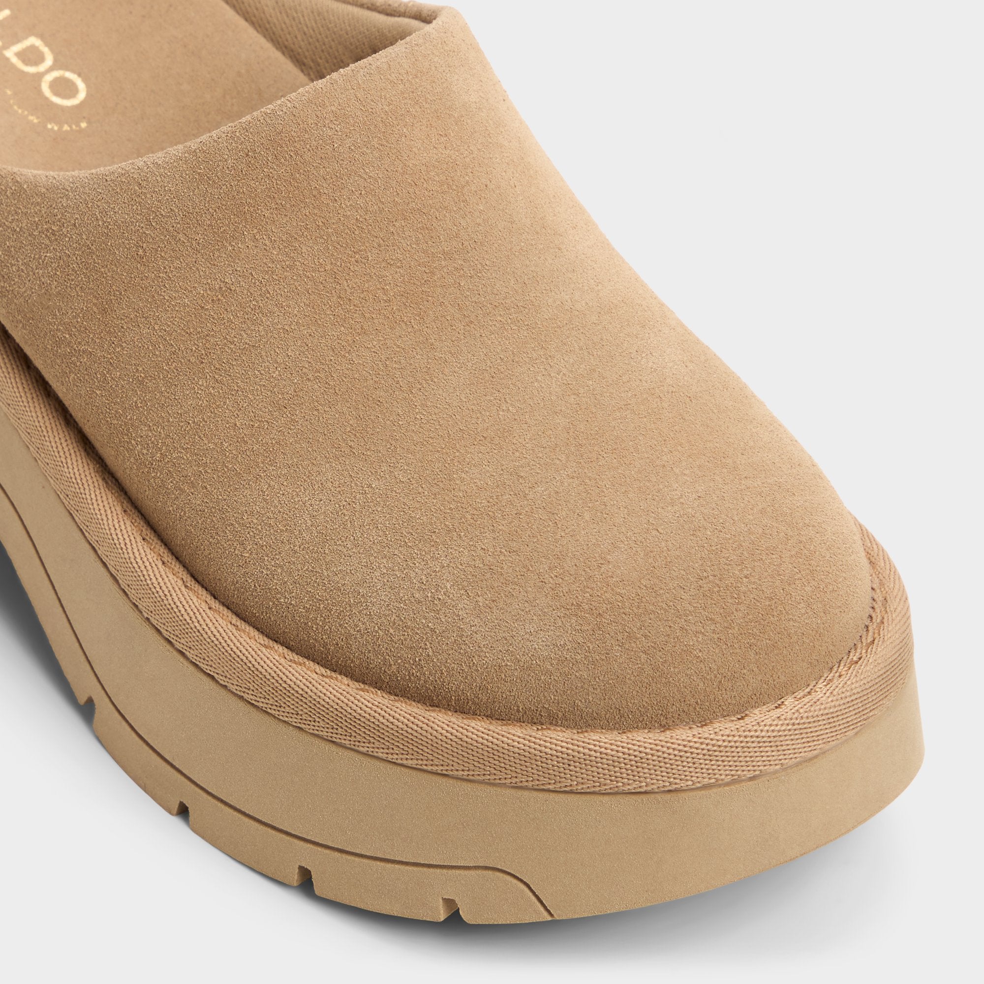 Beige Academia Beige Women's Cold Weather Shoes - Heeled mule, Lug sole | Aldo
