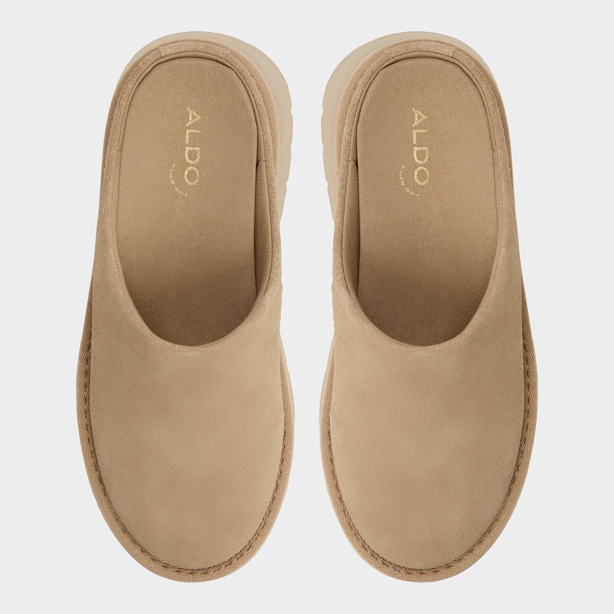Beige Academia Beige Women's Cold Weather Shoes - Heeled mule, Lug sole | Aldo