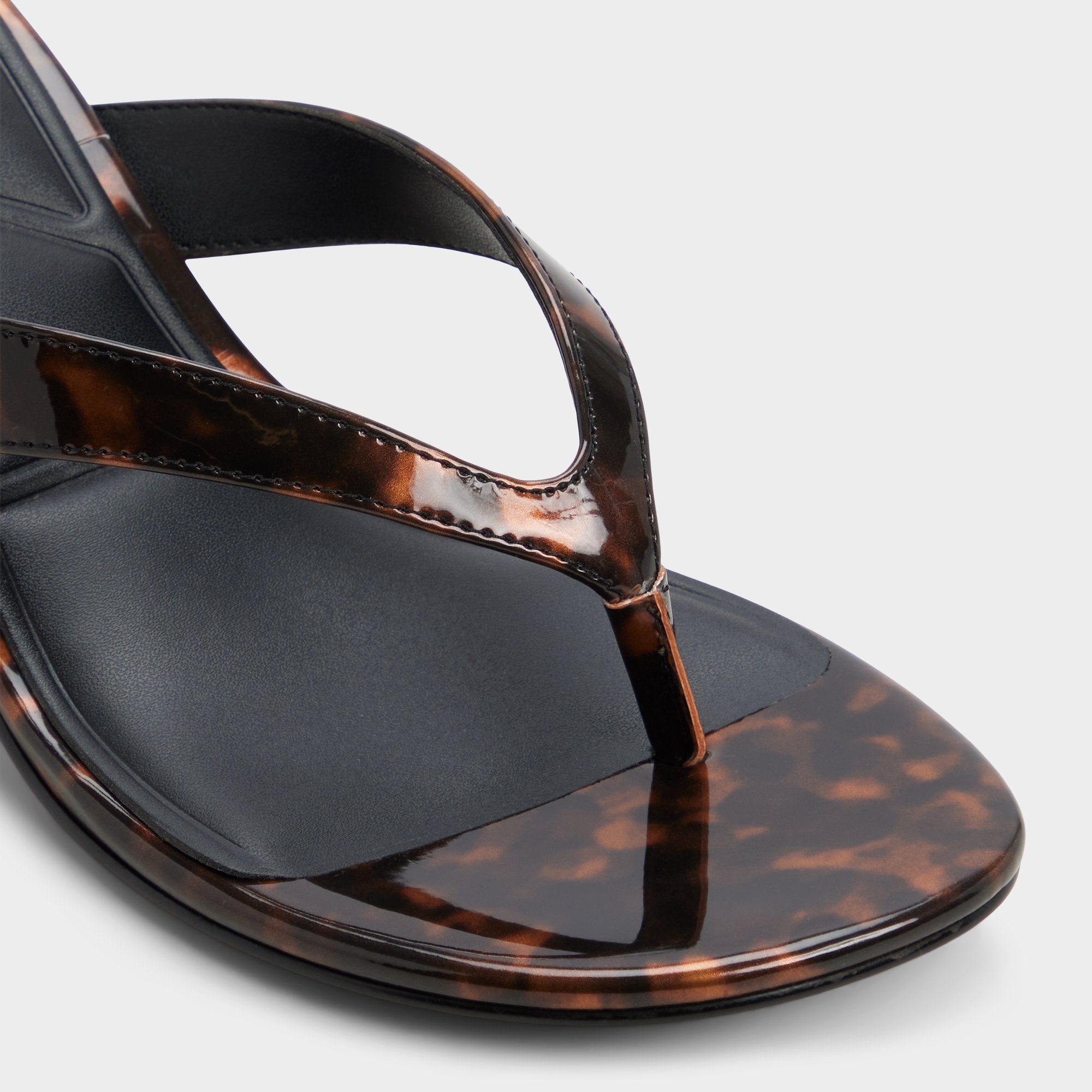Open brown Jump in Open Brown - Heeled flip flop, Kitten heel | Aldo