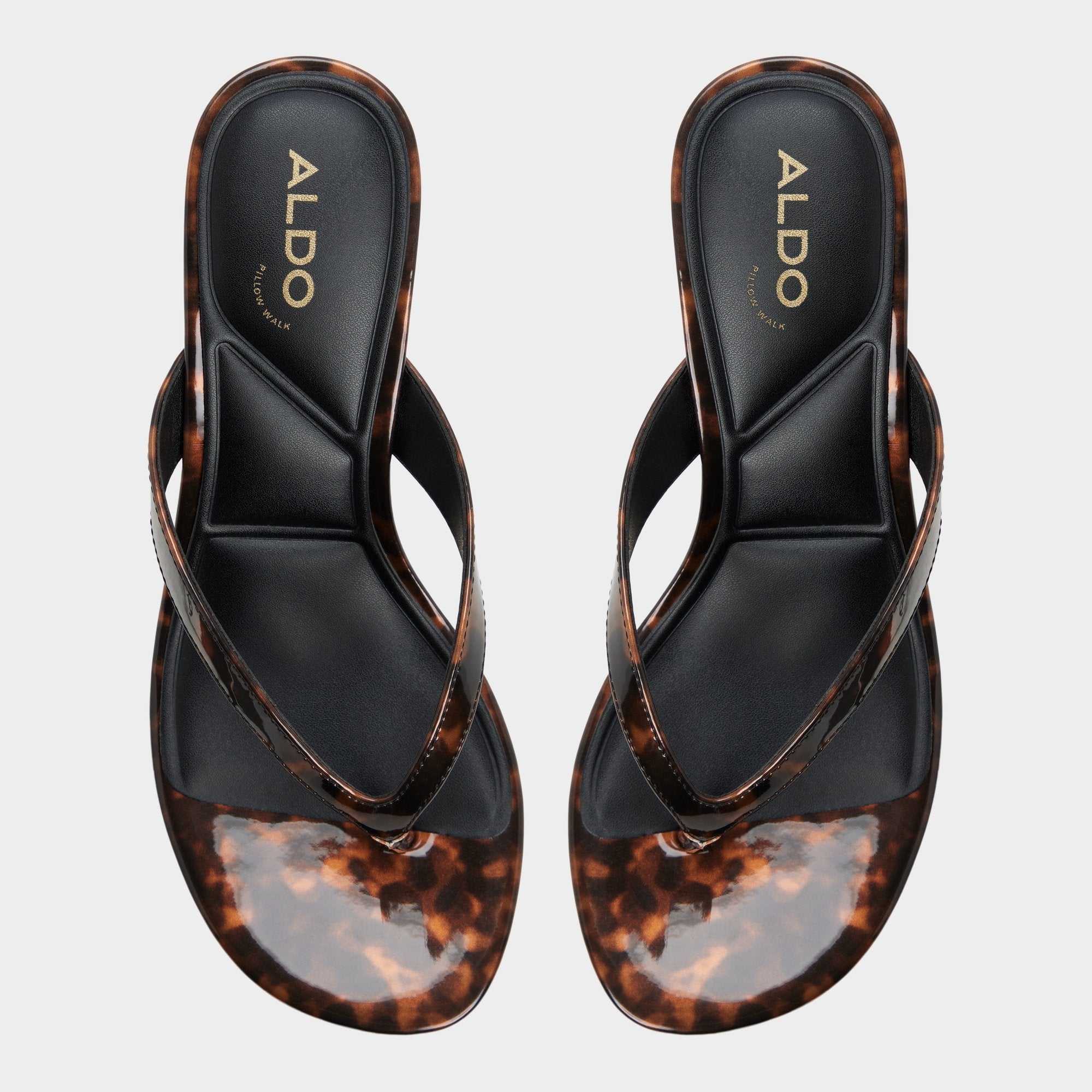 Open brown Jump in Open Brown - Heeled flip flop, Kitten heel | Aldo