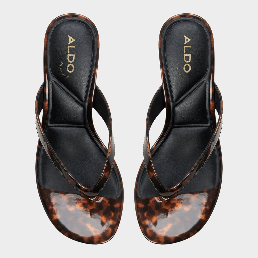 Open brown Jump in Open Brown - Heeled flip flop, Kitten heel | Aldo