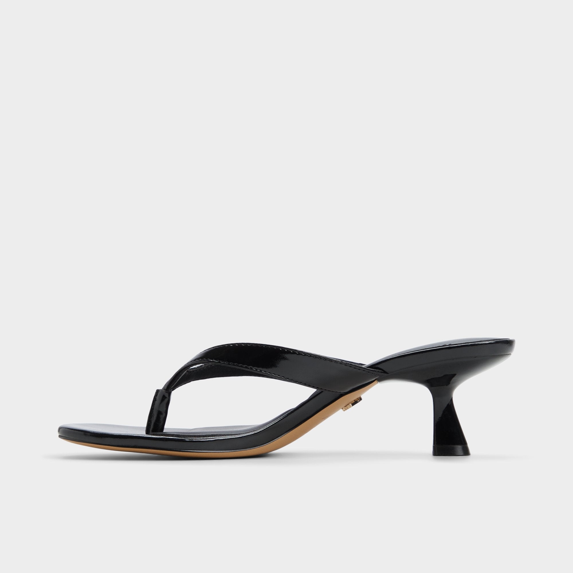 Black Jump Black Women's Strappy sandals - Heeled flip flop, Kitten heel | Aldo