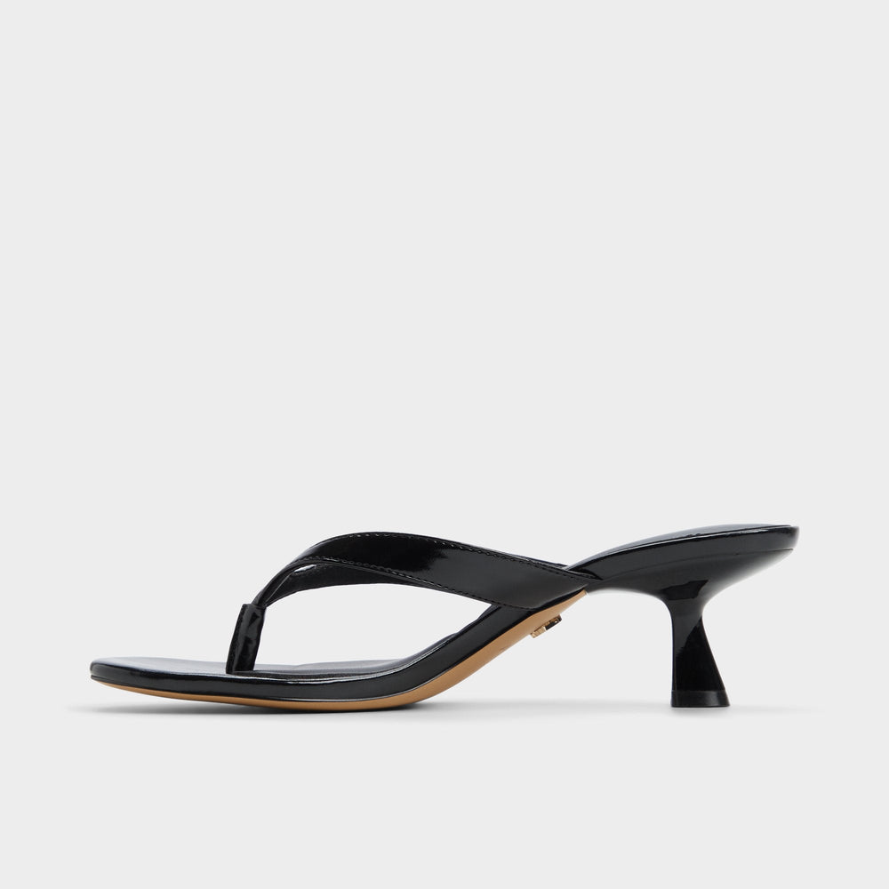 Black Jump Black Women's Strappy sandals - Heeled flip flop, Kitten heel | Aldo