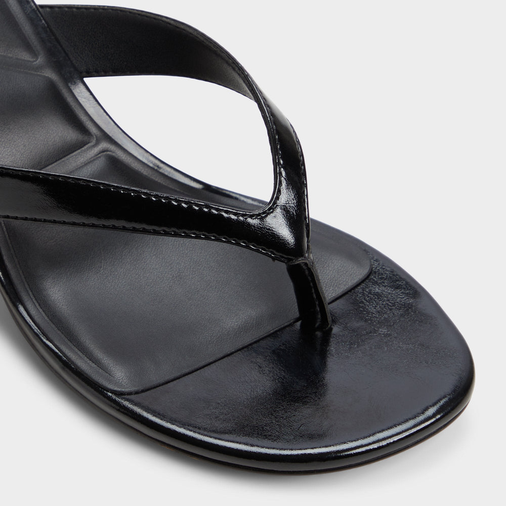 Black Jump Black Women's Strappy sandals - Heeled flip flop, Kitten heel | Aldo